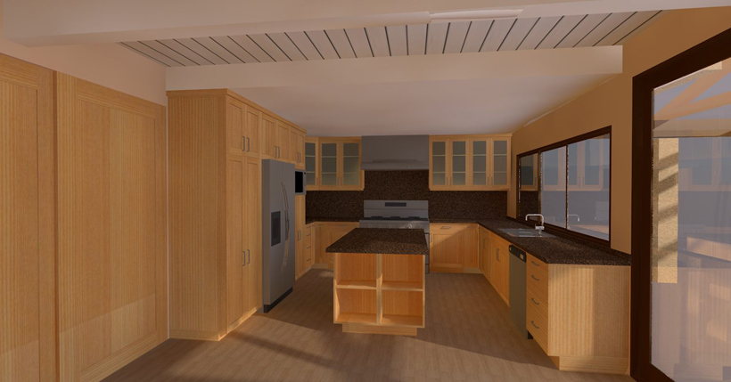 Whole House Remodel, Patio, Kitchen - Maple Cabinets - ENR architects, Granbury, TX 76049
