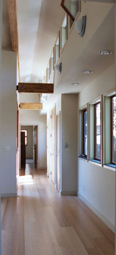 Faculty House, ENR architects with Topos Architects - clerestory entrance hall