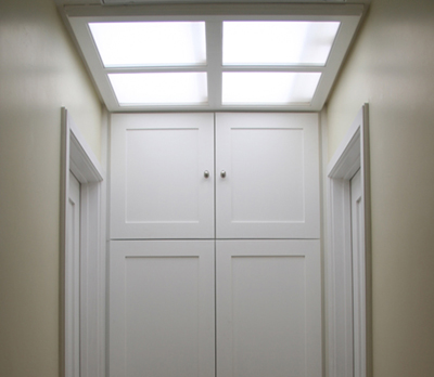 Hall skylight - Green Wholehouse Remodel - ENR architects, Granbury, TX 76049