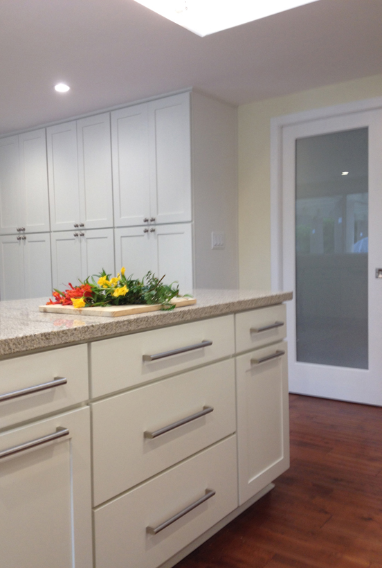 Kitchen Island Pantry - 2-Story Addition - Sustainable WholeHouse Remodel - Landscape - ENR architects, Granbury, TX 76049