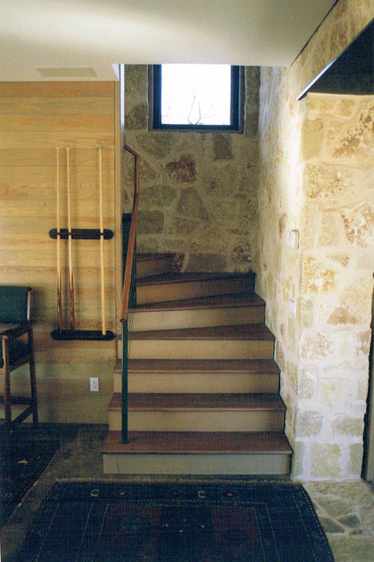 Ranch House, ENR architects with Frank D. Welch Associates, Montague County, TX 76255 - Stairlanding-window