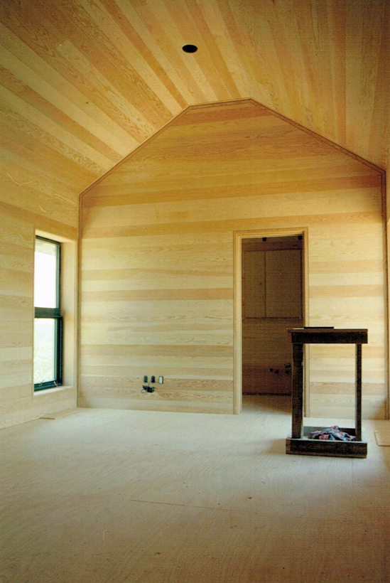 Ranch House, ENR architects with Frank D. Welch Associates, Montague County, TX 76255 - Bedroom Wood Ceiling Walls