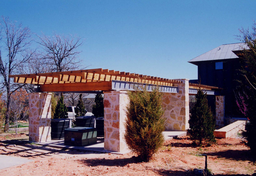Ranch House, ENR architects with Frank D. Welch Associates, Montague County, TX 76255 - Porte Cochere