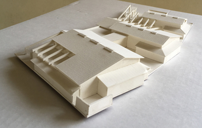 Northgate Senior & Community Center, Concept Study Model,  Granbury, TX 76049, ENR architects with Group 4