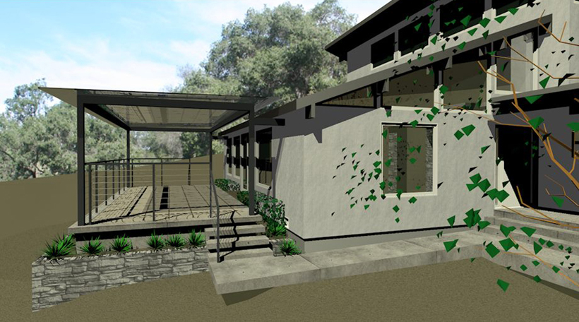 Covered Porches, CAD Concept, ENR architects, Granbury, TX 76049