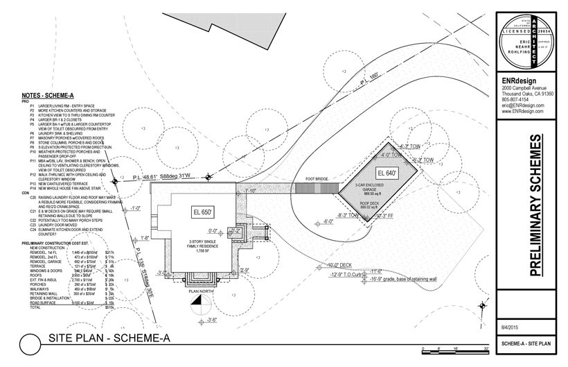 Plan-1, Ocean Vista Remodel, ENR architects, Granbury, TX 76049