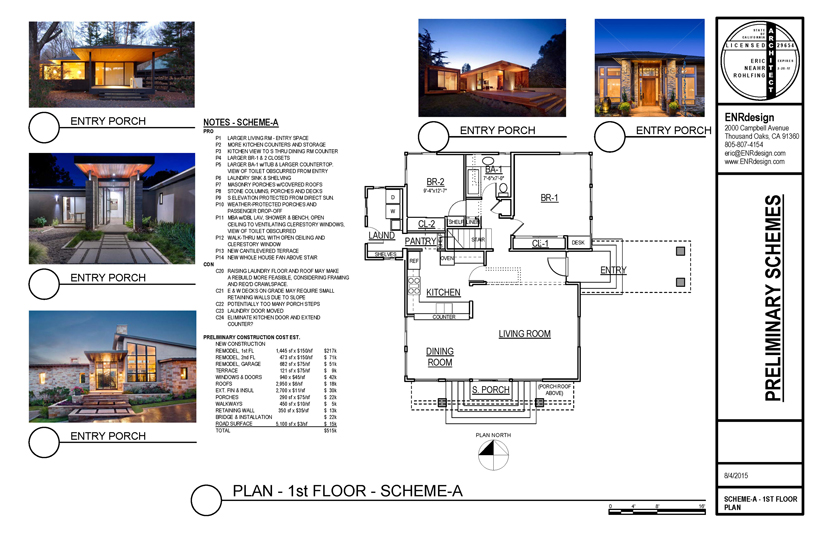 Plan-2, Ocean Vista Remodel, ENR architects, Granbury, TX 76049