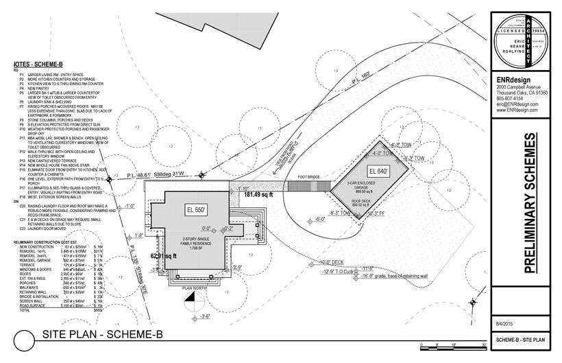 Plan-4, Ocean Vista Remodel, ENR architects, Granbury, TX 76049