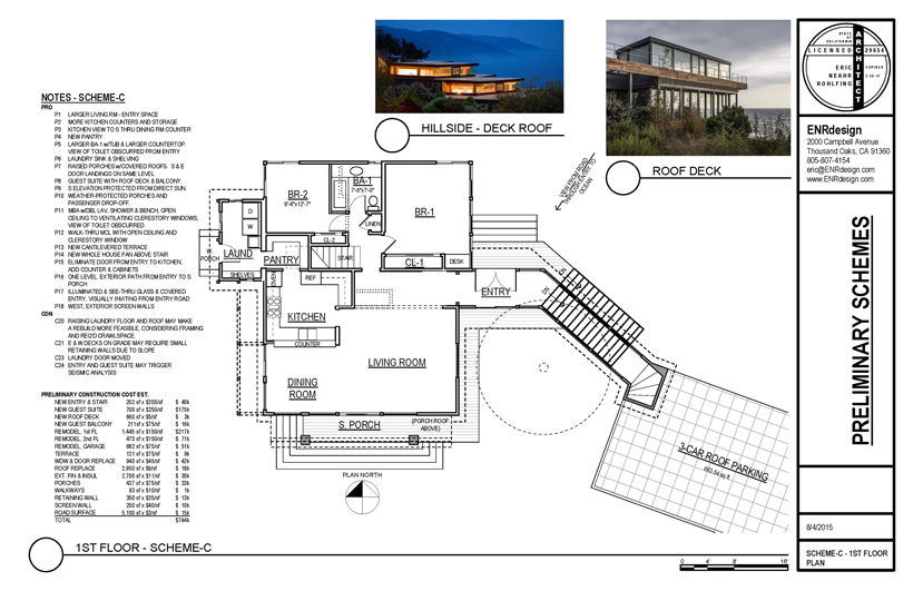 Plan-8, Ocean Vista Remodel, ENR architects, Granbury, TX 76049