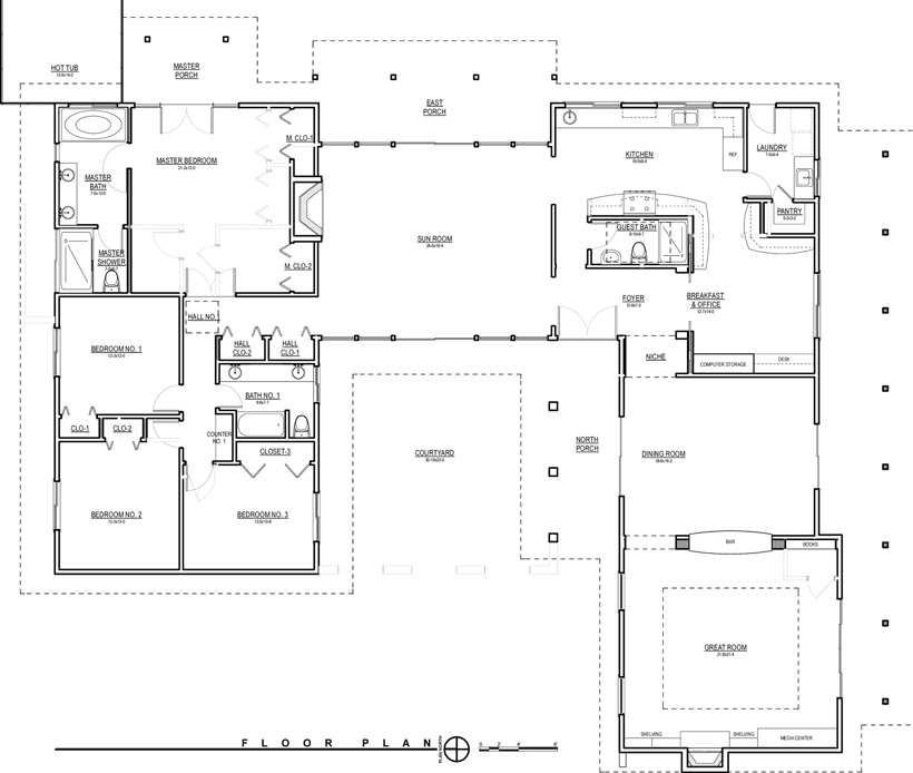 Proposed Interior Remodel Plan - ENR architects, Camarillo, CA 93012